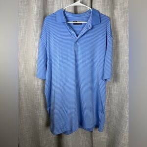 Callaway Men's Opti Dri Golf Polo Shirt Size XL, Blue, Short Sleeve, Stripe